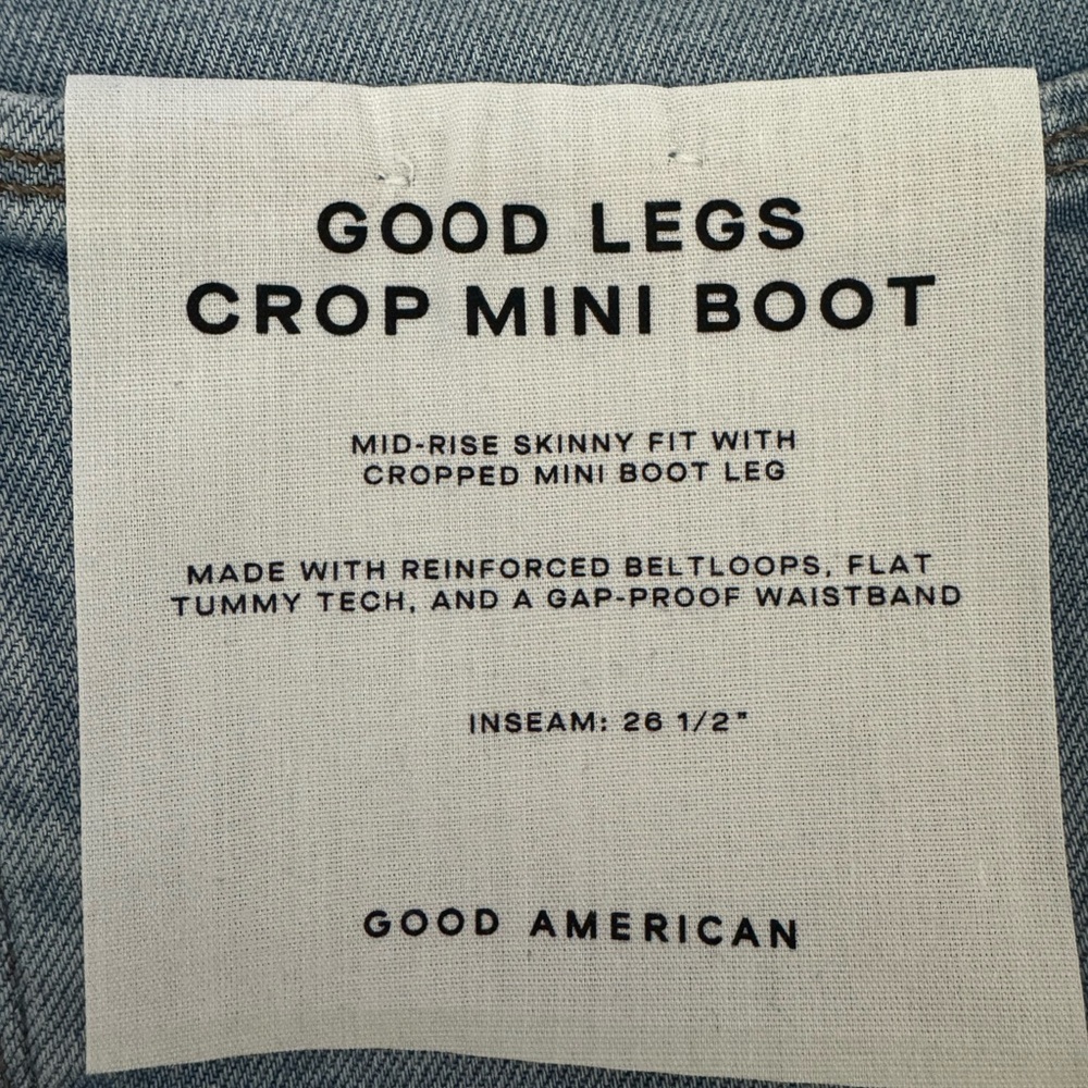 Good American Light Blue Flare Jeans - Picture 3 of 3